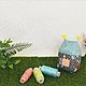 Игольница Домик ,  подушка для иголок и булавок купить. Игольницы. Лоскутный домик (Ирина) (ivishka). Ярмарка Мастеров.  Фото №7