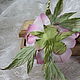 Brooch textile peony silk Lilac wedding. Brooches. LIUDMILA SKRYDLOVA (flower glade). My Livemaster. Фото №6