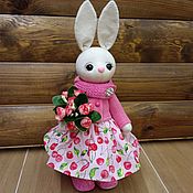 Куклы и игрушки ручной работы. Ярмарка Мастеров - ручная работа Bunny toy in pink.. Handmade.