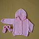 Knitted set Strawberry with cream. Baby Clothing Sets. Larisa Odezhda dlya malyshej. Ярмарка Мастеров.  Фото №4