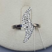 Украшения handmade. Livemaster - original item Silver ring with Swarovski crystals. Handmade.