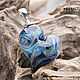 Galaxy heart - lampwork glass pendant - black blue. Pendant. Branzuletka (Branzuletka). Online shopping on My Livemaster.  Фото №2