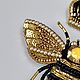 Заказать Брошь пчела из бисера, брошь корона, сет брошей. Nachatova Jewelry. Ярмарка Мастеров. . Брошь-булавка Фото №3