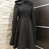 Пальто-платье с капюшоном