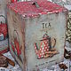 "Teas and coffes 1960.." Короб и досочка. Короб. Ирина Воронина. Ярмарка Мастеров.  Фото №5