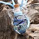 Order Galaxy in jug - pendant bottle lampwork glass cork. Branzuletka (Branzuletka). Livemaster. . Pendant Фото №3
