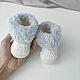 Newborn gift: Booties warm white boots. Gift for newborn. babyshop. My Livemaster. Фото №5
