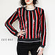 Women's striped sweater with sequins. Sweaters. CUTE-KNIT by Nata Onipchenko. My Livemaster. Фото №4