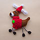 Order Crochet Reindeer pattern Christmas ornament and souvenir. InspiredCrochetToys. Livemaster. . Knitting patterns Фото №3