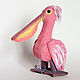 Soft toy, Pelican, felt toy, gift to a woman. Stuffed Toys. izergil. My Livemaster. Фото №6