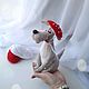 Пёс Барбос - довольный нос, валяная игрушка сувенир, Войлочная игрушка, Чебоксары,  Фото №1