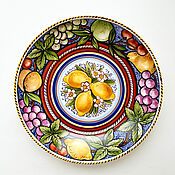 Посуда handmade. Livemaster - original item Dish: fruits of Italy. Handmade.