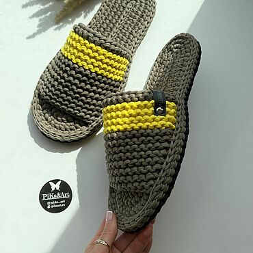 Обувь ручной работы. Ярмарка Мастеров - ручная работа Тапочки мужские. Handmade.