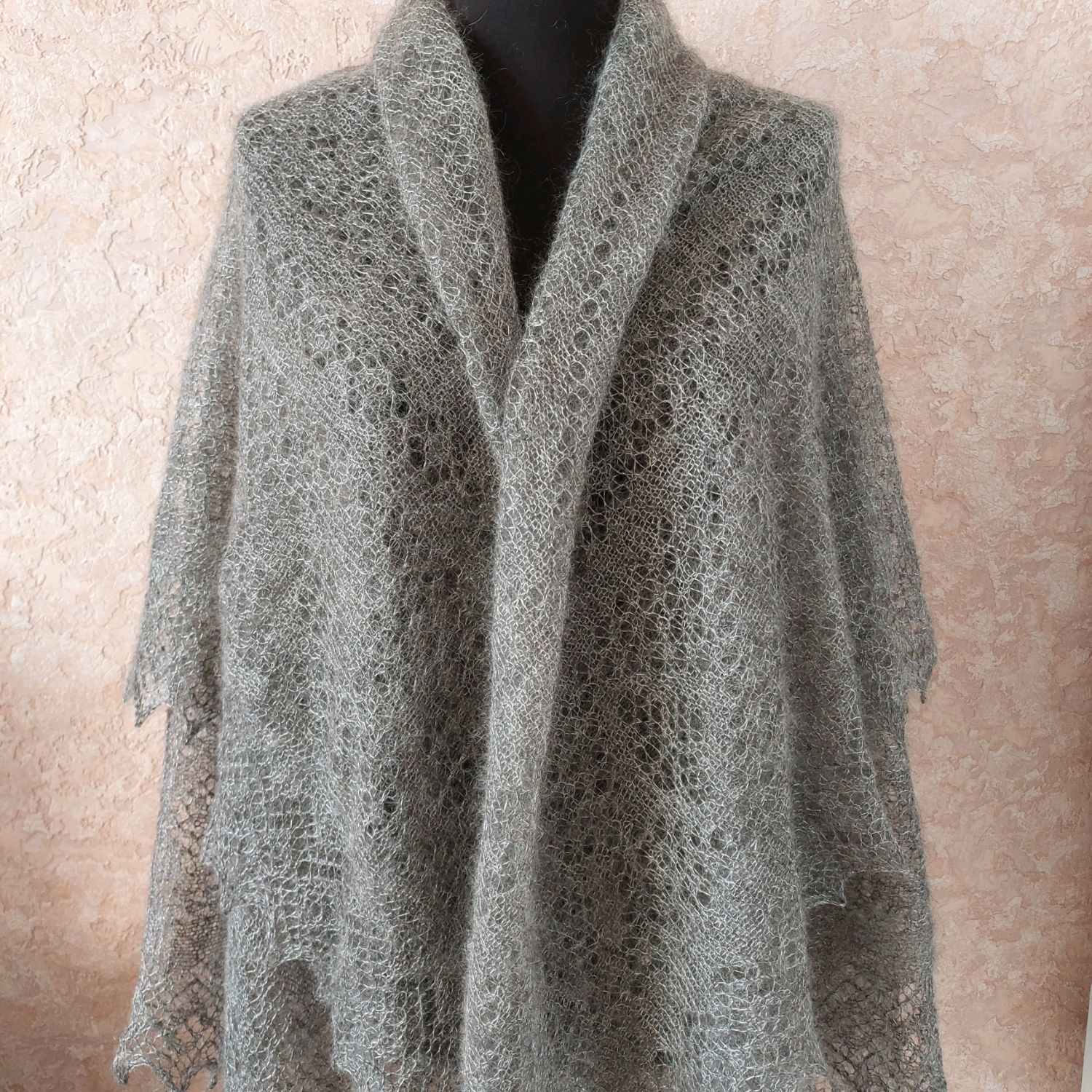 245 паутинка пуховая ажурный платок аксессуары пуховые изделия купить в ...