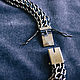 Bracelets: Chain weave 'Python or Pharaoh' made of silver 925. Chain bracelet. kirillyuvelir42rus (kirillyuvelir42). My Livemaster. Фото №4