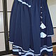 Skirt Navy blue boho, Skirts, Severodvinsk,  Фото №1