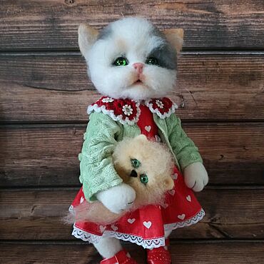 Куклы и игрушки ручной работы. Ярмарка Мастеров - ручная работа Кошка Маха. Handmade.