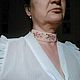 Колье чокер с бисером Сакура в цвету. Чокер. RukoTvorchestvo - Лариса. Ярмарка Мастеров.  Фото №6