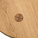 Табурет CROSS ROUND, массив дуба. Табуреты. Golfed Woodwork. Ярмарка Мастеров.  Фото №6