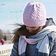 Order Pink hat made of 100% merino wool, p.55-57. Natalya_Sholokhova. Livemaster. . Caps Фото №3