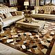  ковёр ручной работы из шкур коровы (Эксклюзив). Ковры для дома. Luxury Patchwork. Интернет-магазин Ярмарка Мастеров.  Фото №2