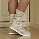Summer boots 'Inna'. High Boots. KnittedBoots. My Livemaster. Фото №5