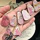Кулоны из родонита. Кулон. gemstone. Ярмарка Мастеров.  Фото №6