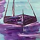 Oil painting on canvas a Pair of boats. Pictures. letymary (letymary). My Livemaster. Фото №5