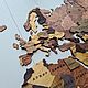Карта мира на стену. Элементы интерьера. Wooden3Dmap. Ярмарка Мастеров.  Фото №6