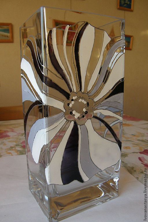 Оформление стеклянных ваз