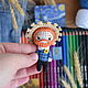 Van Gogh knitted toy miniature. Miniature figurines. Natalie crochet flowers. My Livemaster. Фото №5