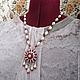 Collar 'Frambuesa postre' (rubin, perlas). Necklace. Pani Kratova (panikratova). Ярмарка Мастеров.  Фото №6