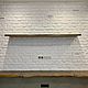 Shelf on hidden mounts made of elm slab (project d. Osinovka). Shelves. uloft. Online shopping on My Livemaster.  Фото №2