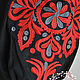 Order Blouse shirt with embroidery black linen in boho style. Kupava - ethno/boho. Livemaster. . Blouses Фото №3
