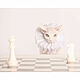 Фотокартина: Белая королева на шахматной доске Кошка Сфинкс, Фотокартины, Москва,  Фото №1