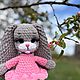 Вязаная игрушка зайка. Мягкие игрушки. JULI COZY TOYS|ИГРУШКИ РУЧНОЙ РАБОТЫ. Ярмарка Мастеров.  Фото №6