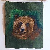 Картины и панно handmade. Livemaster - original item Panels: Bear. Handmade.