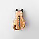 Catabrosa from the series 'Japanese cat' №7. Brooches. Kumihouse. Online shopping on My Livemaster.  Фото №2