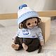 Обезьянка тедди teddy monkey мартышка ручной работы. Тедди Зверята. LuckyBearsShop. Ярмарка Мастеров.  Фото №10