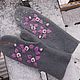 Валяные варежки "Розы на снегу". Варежки. Amazing wool. Ярмарка Мастеров.  Фото №4
