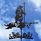 Weather vane on the roof ' Bear with a flag', Vane, Ivanovo,  Фото №1