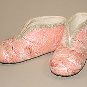 Обувь ручной работы handmade. Livemaster - original item Homemade felt boots Pearl. Handmade.