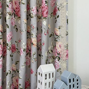 Ткань для штор с цветами