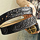 Leather men's belt handmade. Straps. schwanzchen. Online shopping on My Livemaster.  Фото №2