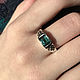 Мужское кольцо с редким Турмалином Индиголит 2,07ct  ручная работа. Кольца. Ведические кольца драгоценные камни (bauroom). Интернет-магазин Ярмарка Мастеров.  Фото №2