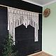 Макраме штора. Шторы. CHISTJULIA DECOR (Юлия Чистякова). Интернет-магазин Ярмарка Мастеров.  Фото №2