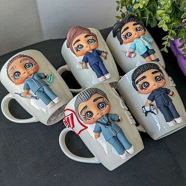 Посуда ручной работы. Ярмарка Мастеров - ручная работа Кружка по фото врачу/стоматологу в подарок. Handmade.