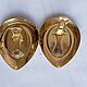 Винтаж: 24)Крупные клипсы 80х. Серьги винтажные. madame_bijoux_france (Natalia6411). Интернет-магазин Ярмарка Мастеров.  Фото №2