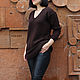 Pullover: Women's Long Chocolate Pullover, Pullover Sweaters, Yerevan,  Фото №1