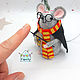 The 'Harry Potter' mouse with glasses. Mouse felt. Malfoy. Christmas gifts. chehovchanki. Online shopping on My Livemaster.  Фото №2